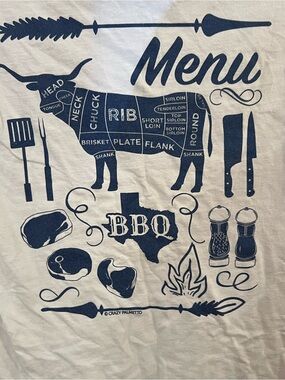 TEXAS BBQ Menu Cotton Tee